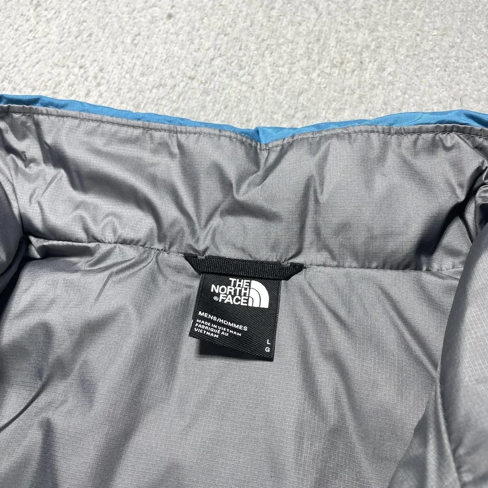 The North Face Minoqua Down Jacket Mens Large Blue 600 Quilted Puffer NEW NWT